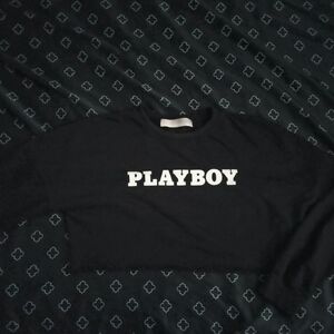 PLAYBOY Black and White Logo Sweatshirt